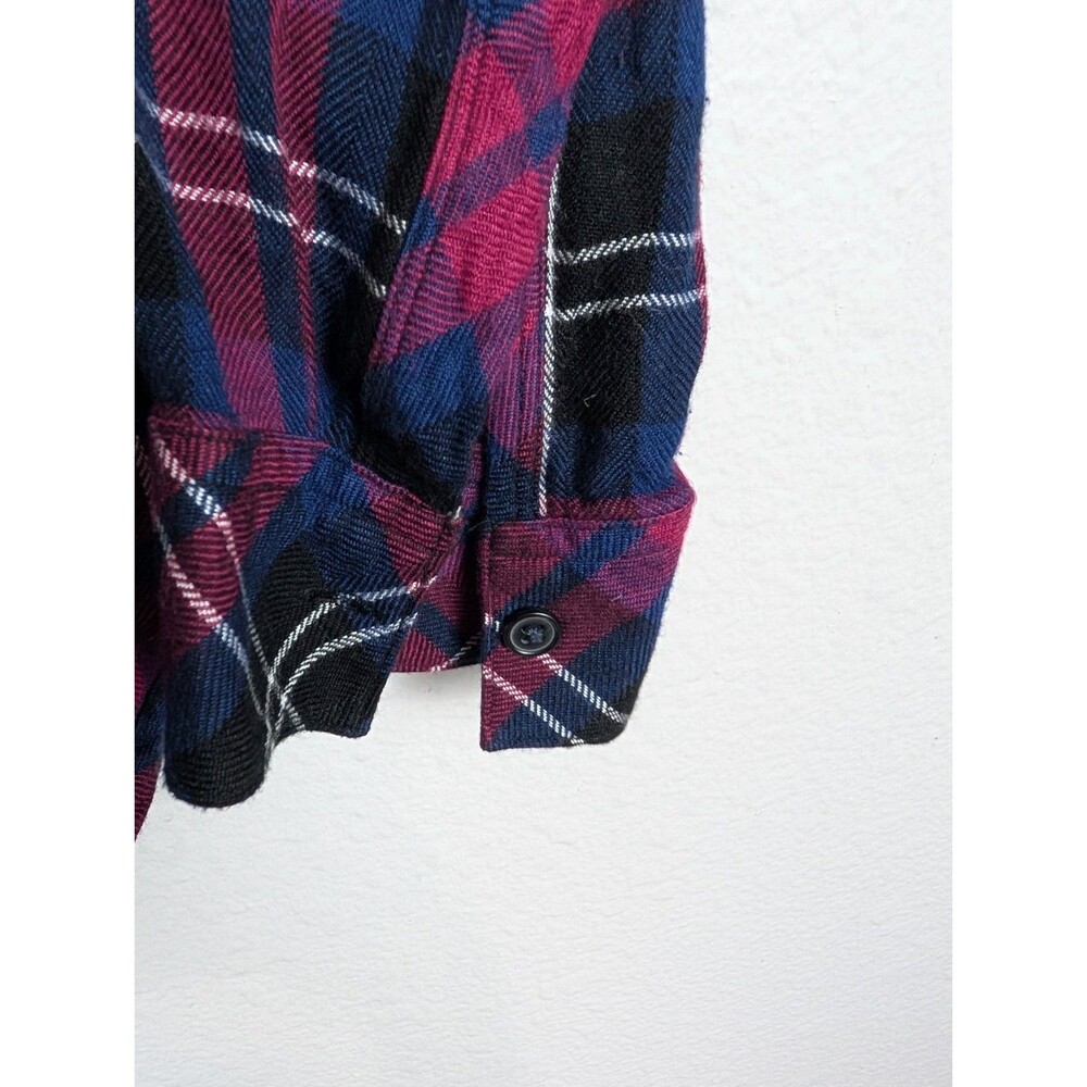 Rails Xs Button Front Hunter Plaid Flannel Shirt - image 5